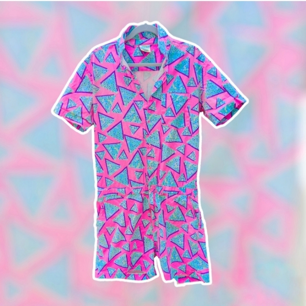 Zesties 90s Retro Male Romper XXL - Halloween Theme Costume